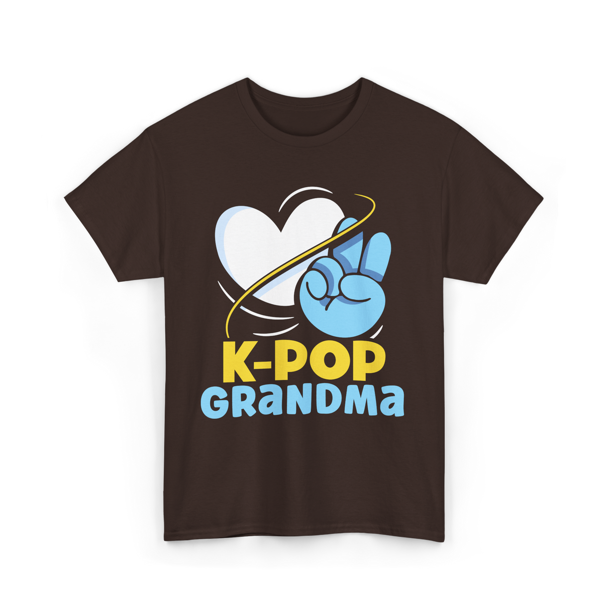 K-POP Grandma K-Pop Lover T-Shirt - Dark Chocolate