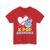 K-POP Grandma K-Pop Lover T-Shirt - Red