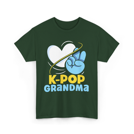 K-POP Grandma K-Pop Lover T-Shirt - Forest Green