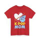 K-Pop Mom K-Pop Music T-Shirt - Red