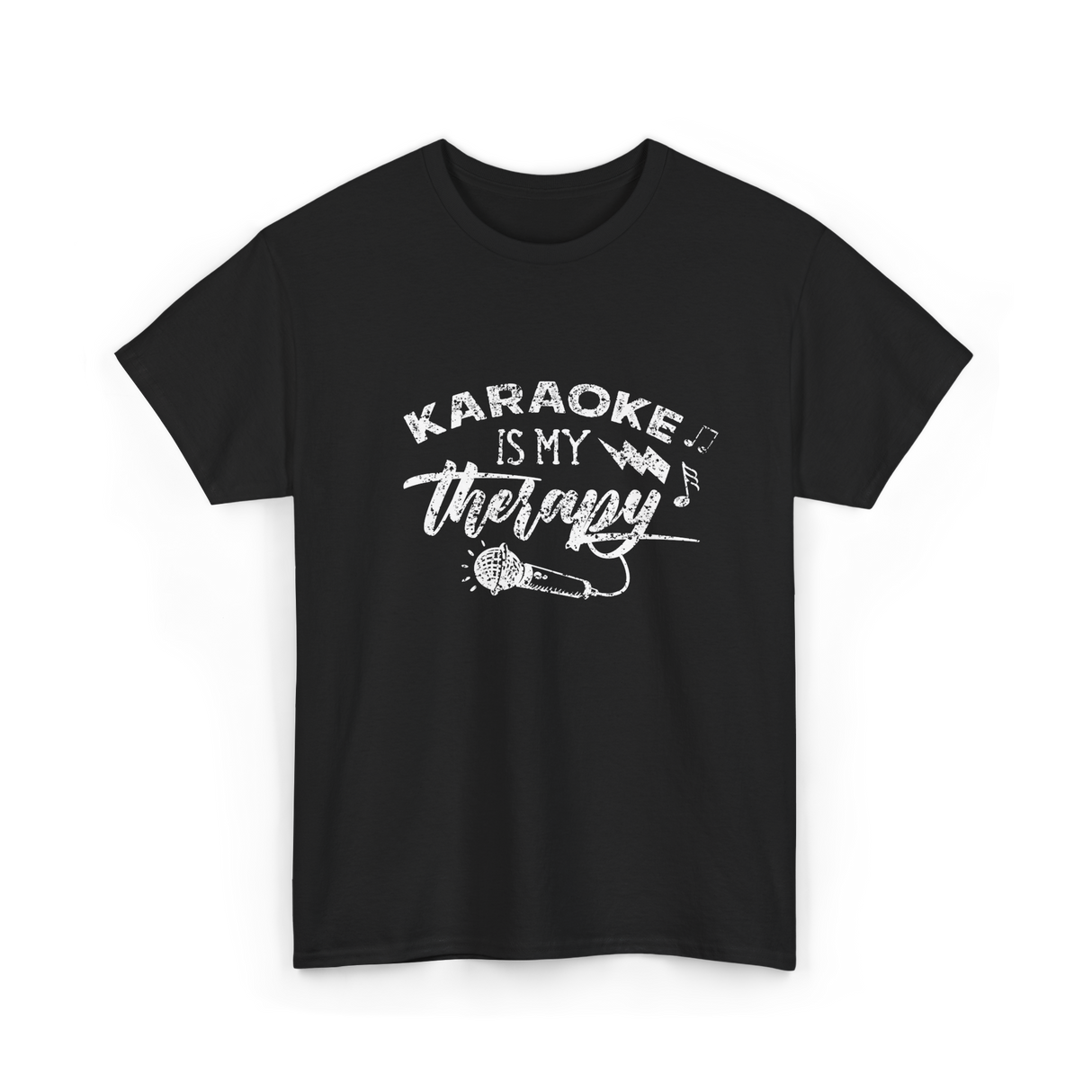 Karaoke Is My Therapy Karaoke T-Shirt - Black