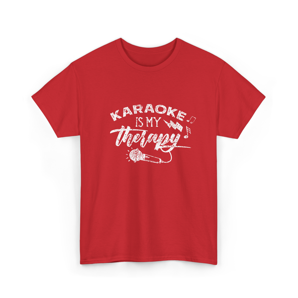 Karaoke Is My Therapy Karaoke T-Shirt - Red