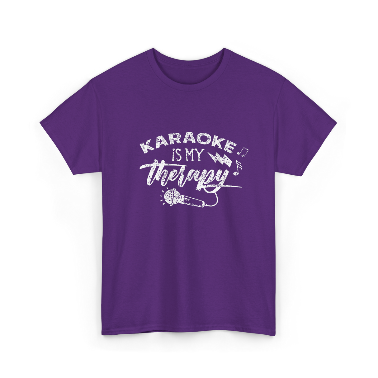 Karaoke Is My Therapy Karaoke T-Shirt - Purple