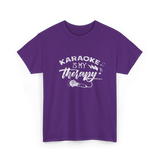 Karaoke Is My Therapy Karaoke T-Shirt - Purple