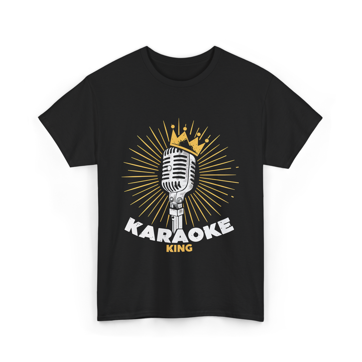 Karaoke King Singer Music T-Shirt - Black