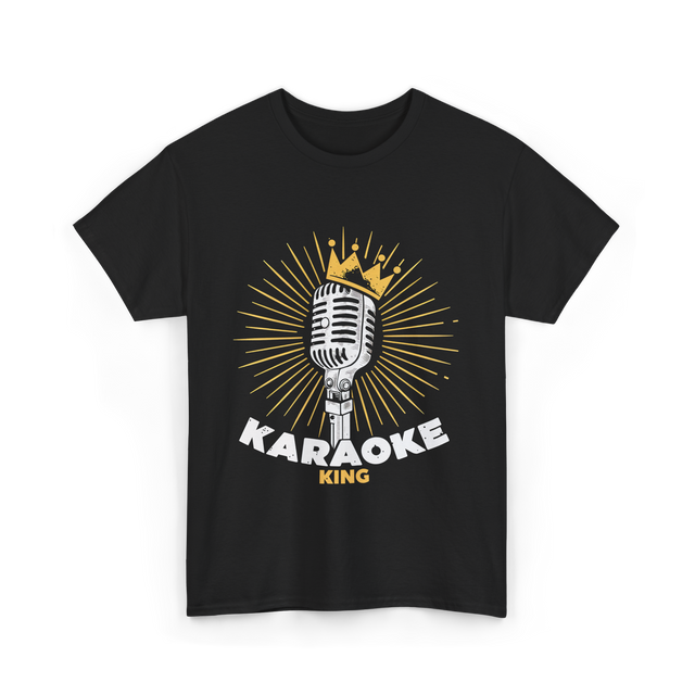 Karaoke King Singer Music T-Shirt - Black