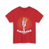 Karaoke King Singer Music T-Shirt - Red