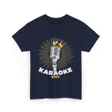 Karaoke King Singer Music T-Shirt - Navy