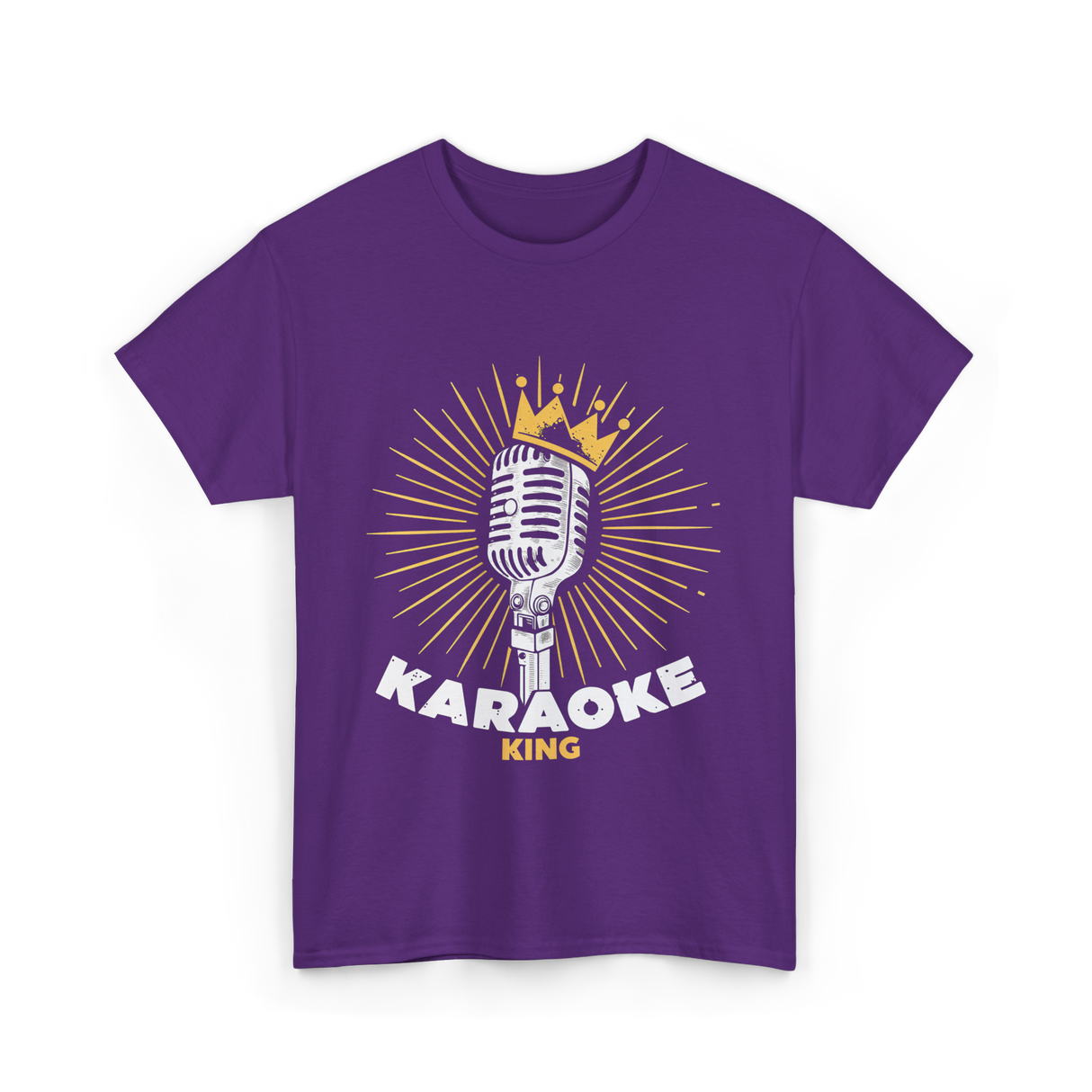 Karaoke King Singer Music T-Shirt - Purple