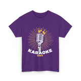 Karaoke King Singer Music T-Shirt - Purple