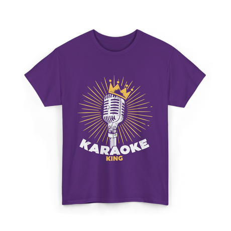 Karaoke King Singer Music T-Shirt - Purple