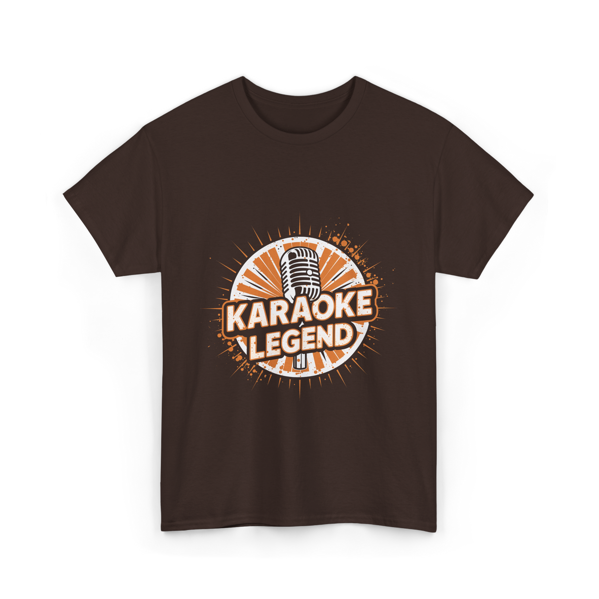 Karaoke Legend Karaoke Music T-Shirt - Dark Chocolate