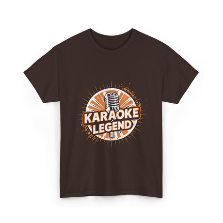 Karaoke Legend Karaoke Music T-Shirt - Dark Chocolate