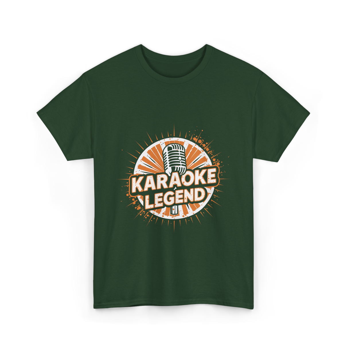 Karaoke Legend Karaoke Music T-Shirt - Forest Green