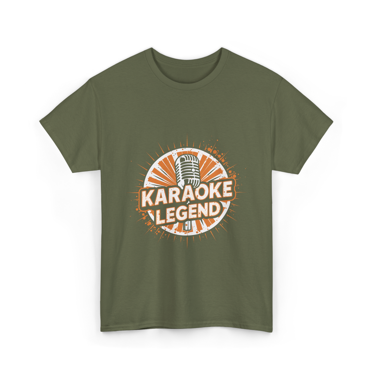 Karaoke Legend Karaoke Music T-Shirt - Military Green