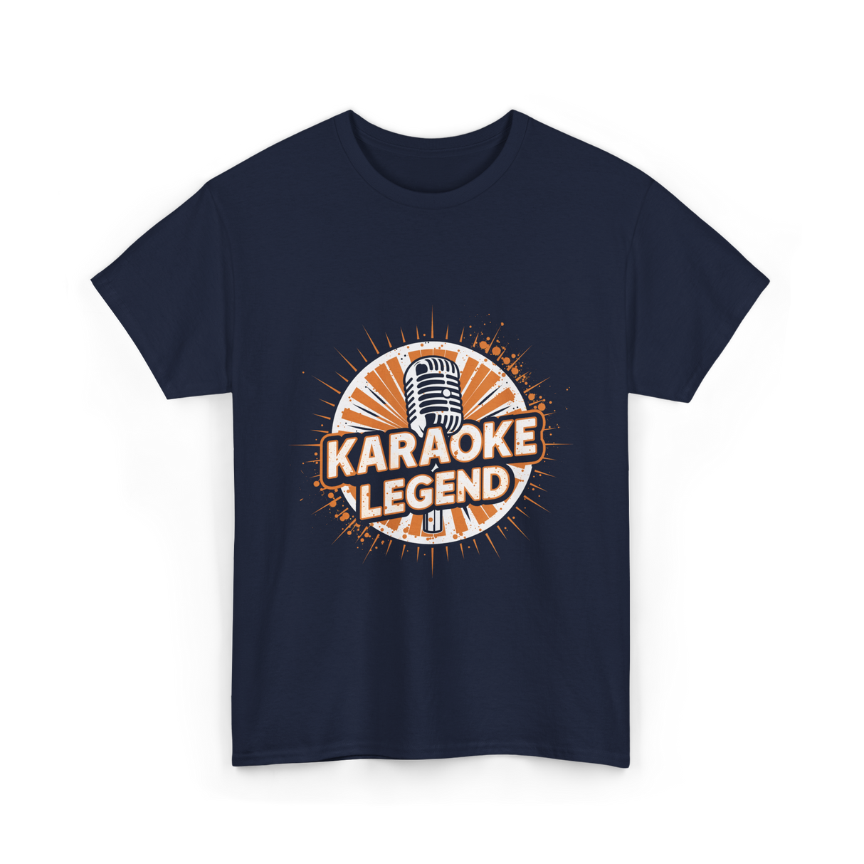 Karaoke Legend Karaoke Music T-Shirt - Navy