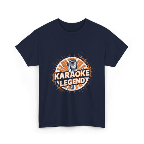 Karaoke Legend Karaoke Music T-Shirt - Navy