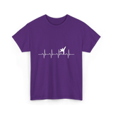 Karate Heartbeat Martial Arts T-Shirt - Purple