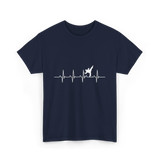 Karate Heartbeat Martial Arts T-Shirt - Navy