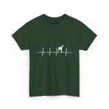 Karate Heartbeat Martial Arts T-Shirt - Forest Green