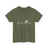 Karate Heartbeat Martial Arts T-Shirt - Military Green