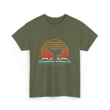 Karate Retro Style Karate T-Shirt - Military Green