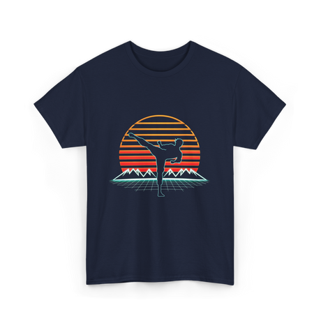 Karate Retro Style Karate T-Shirt - Navy