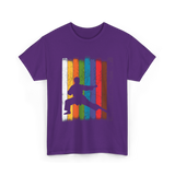 Karate Silhouette Martial Arts T-Shirt - Purple