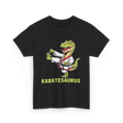 Karatesaurus Karate Dinosaur T-Shirt - Black