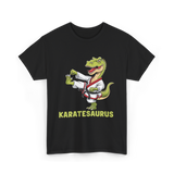 Karatesaurus Karate Dinosaur T-Shirt - Black