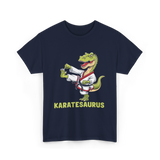 Karatesaurus Karate Dinosaur T-Shirt - Navy