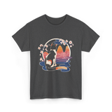 Kawaii Cat Japanese Art Cat T-Shirt - Dark Heather