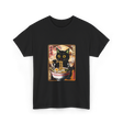 Kawaii Cat Ramen Anime Cat Lovers T-Shirt - Black