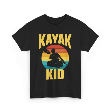 Kayak Kid Kayaking Adventure T-Shirt - Black