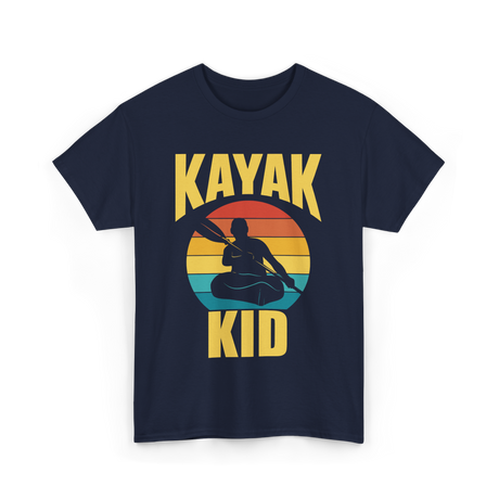 Kayak Kid Kayaking Adventure T-Shirt - Navy