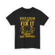 Keep Calm Fix It Guy Handyman T-Shirt - Black