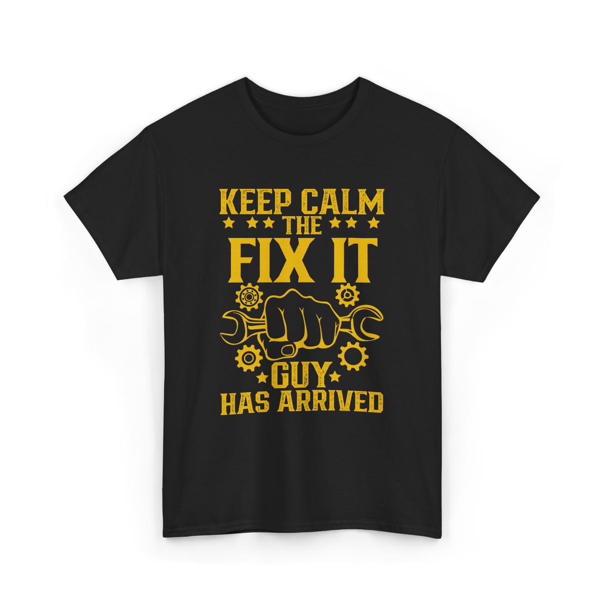 Keep Calm Fix It Guy Handyman T-Shirt - Black