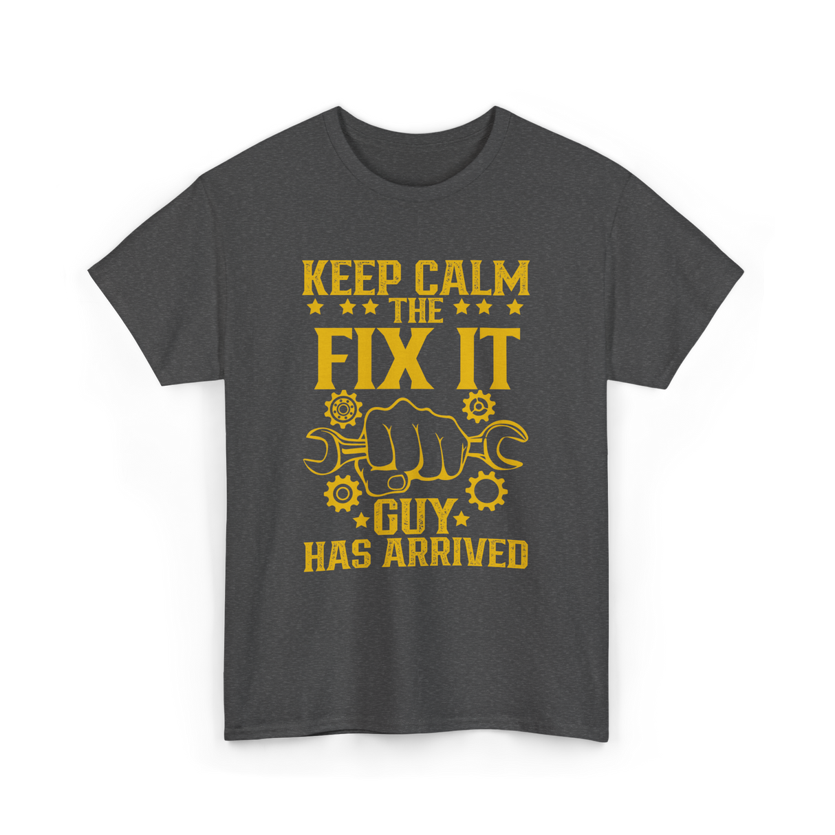 Keep Calm Fix It Guy Handyman T-Shirt - Dark Heather