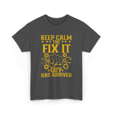 Keep Calm Fix It Guy Handyman T-Shirt - Dark Heather