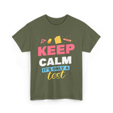 Keep Calm It's Only A Test Education T-Shirt - Military Green