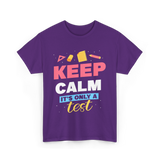 Keep Calm It's Only A Test Education T-Shirt - Purple