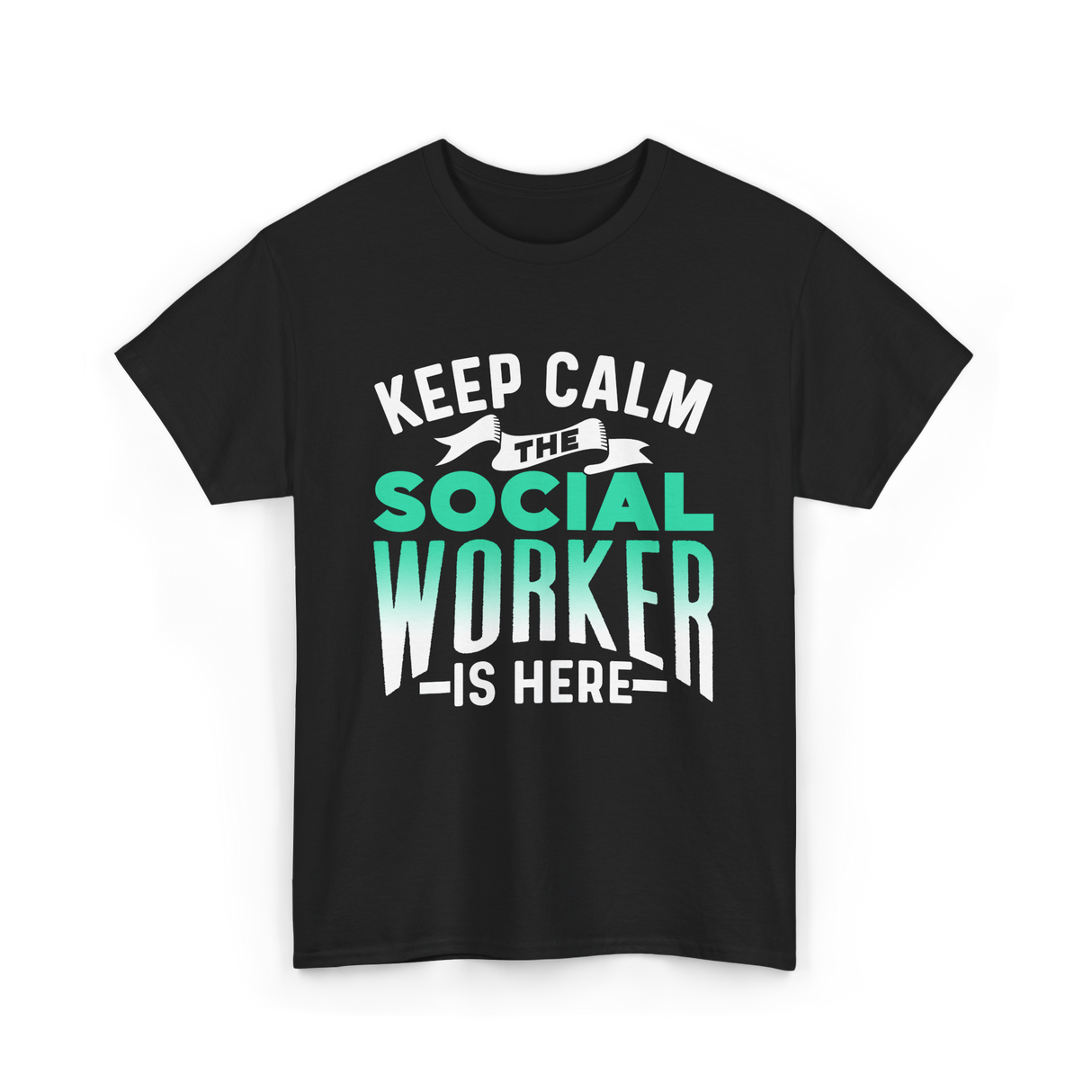 Keep Calm The Social Worker T-Shirt - Black