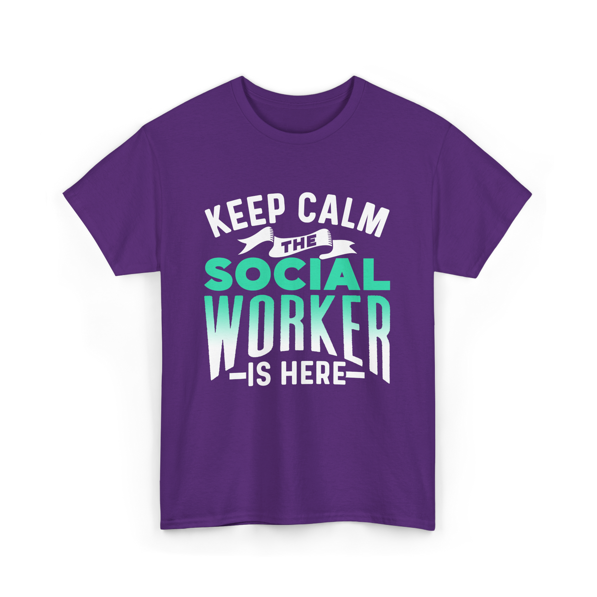 Keep Calm The Social Worker T-Shirt - Purple