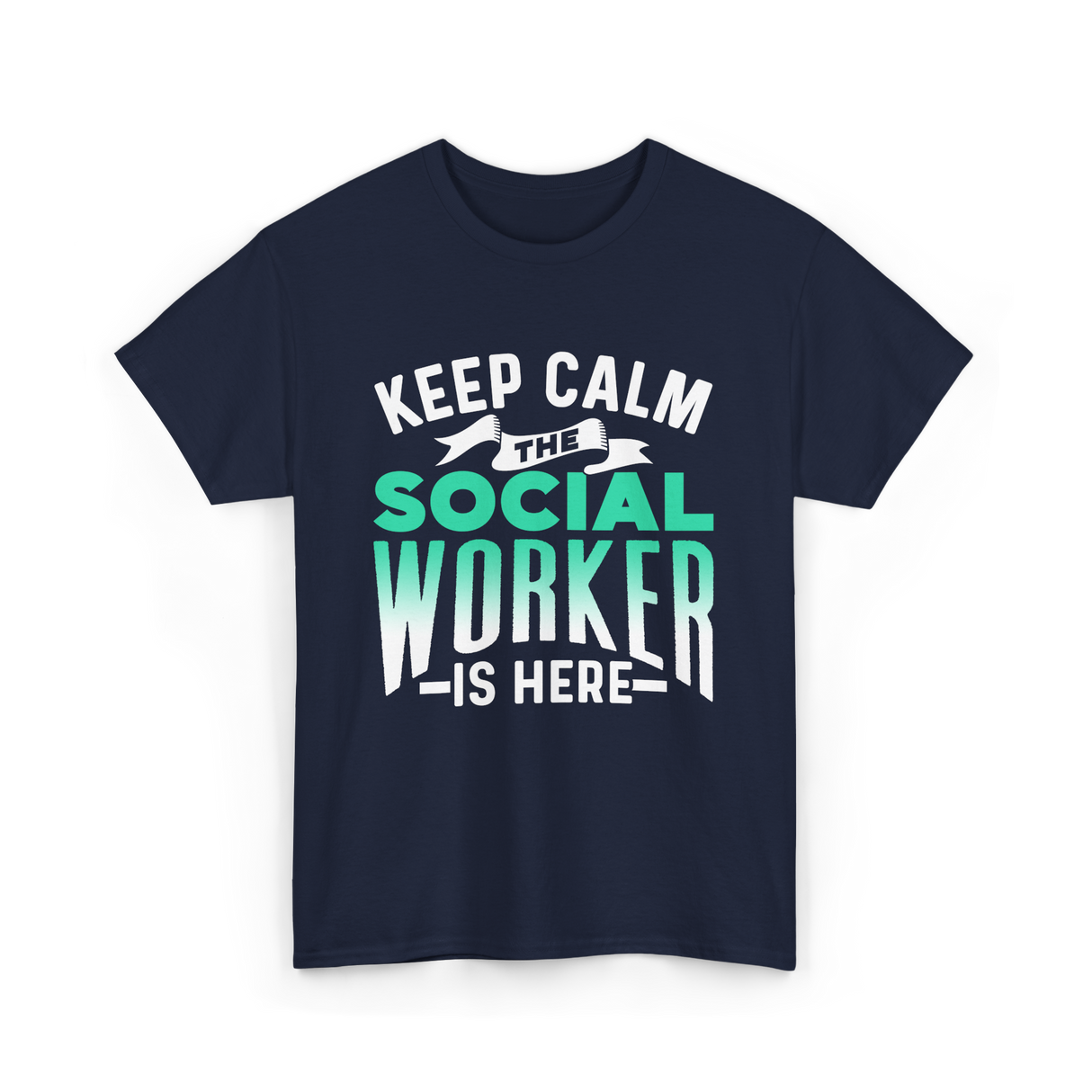 Keep Calm The Social Worker T-Shirt - Navy