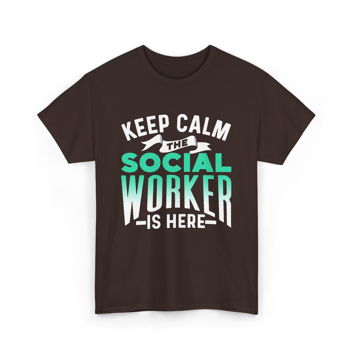 Keep Calm The Social Worker T-Shirt - Dark Chocolate