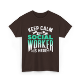 Keep Calm The Social Worker T-Shirt - Dark Chocolate