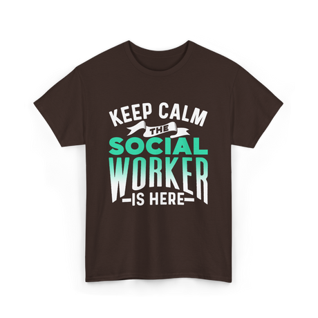 Keep Calm The Social Worker T-Shirt - Dark Chocolate