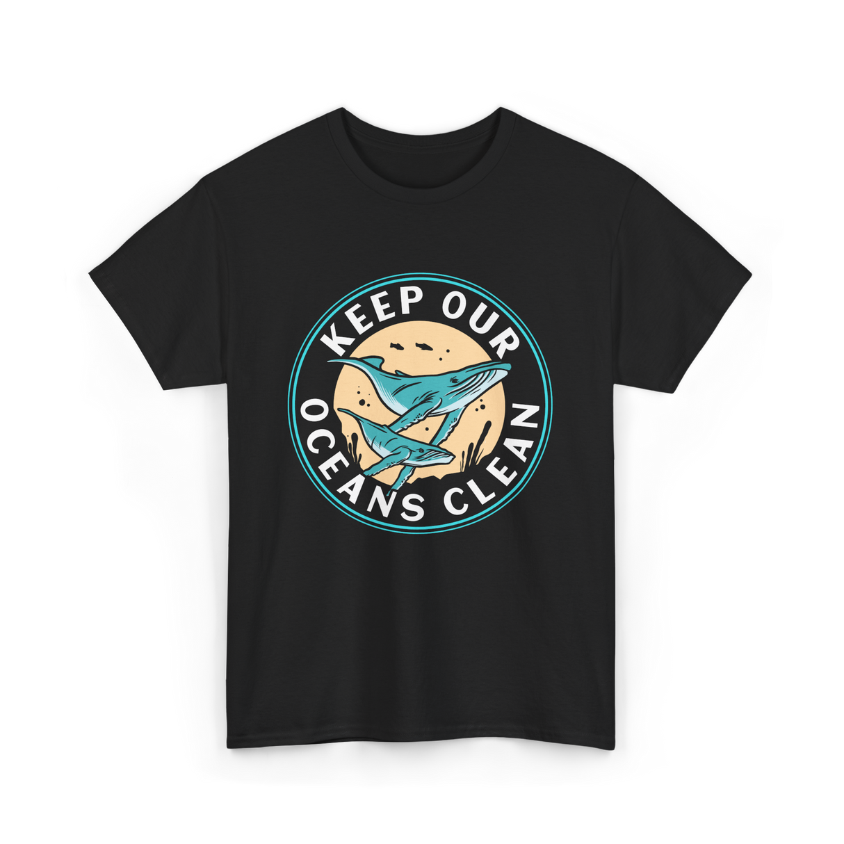 Keep Our Oceans Clean Ocean Protection T-Shirt - Black