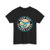 Keep Our Oceans Clean Ocean Protection T-Shirt - Black