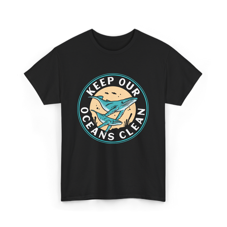 Keep Our Oceans Clean Ocean Protection T-Shirt - Black